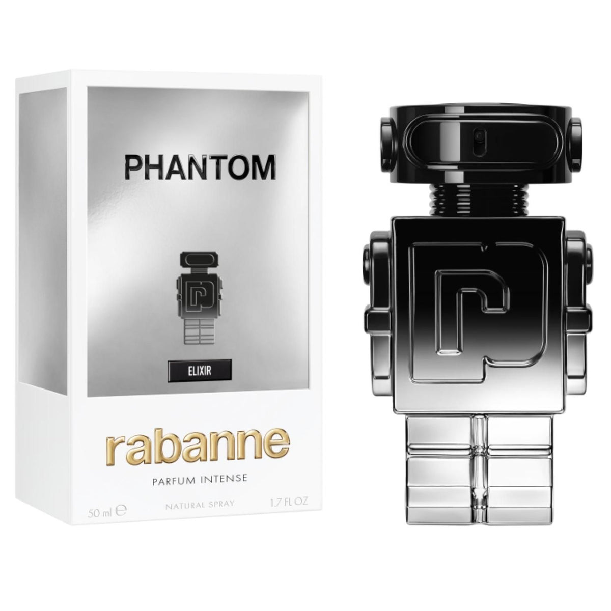 Rabanne Phantom Elixir Parfum Intense 50 ml con caja
