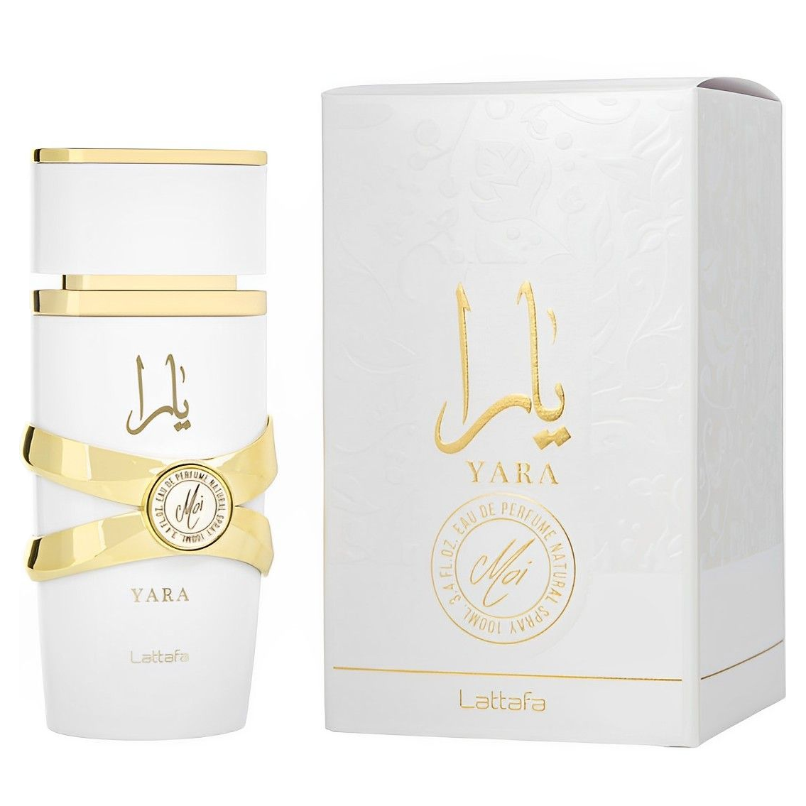 Lattafa Yara Moi Eau De Parfum 100 ml (woman) botella y caja